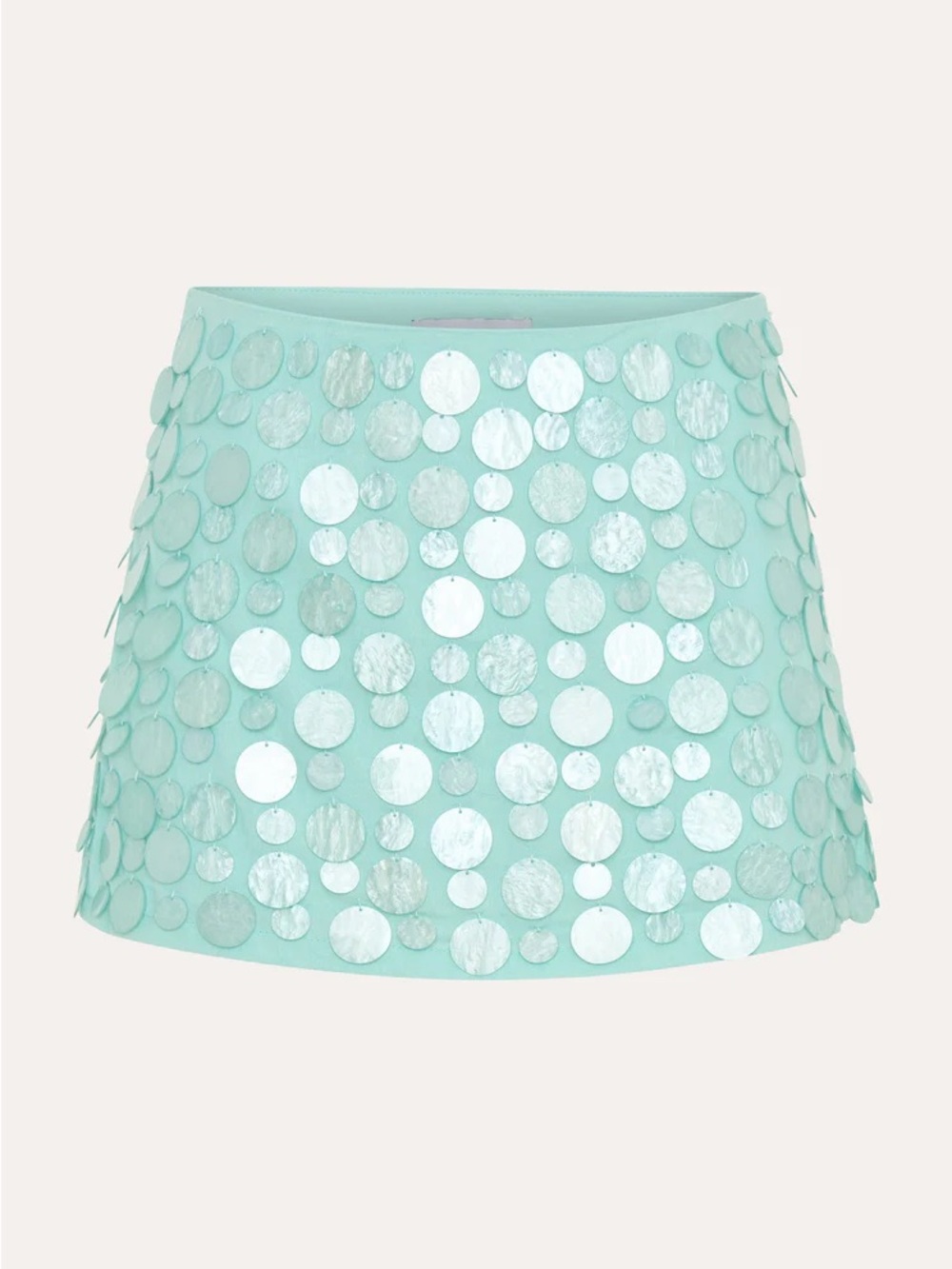 Peppermayo Mint Sequin Mini Skirt - Picture 4 of 6